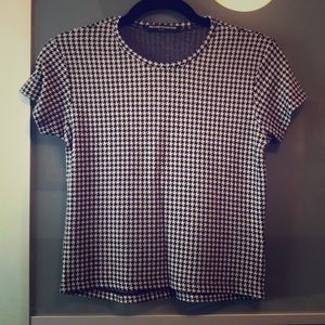Houndstooth Brandy Melville tee